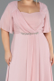 Robe de Soirée Grande Taille Longue Mousseline Poudre ABU6663