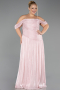 Robe De Soirée Grande Taille Longue Mousseline Poudre ABU6603
