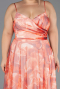 Robe De Graduation Grande Taille Longue Orange ABU6558