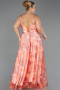 Robe De Graduation Grande Taille Longue Orange ABU6558
