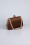 Sac de Soirée Satin Brun SH860