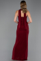 Robe de Soirée Longue Rouge Bordeaux ABU6657