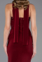 Robe de Soirée Longue Rouge Bordeaux ABU6657