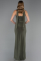 Robe de Soirée Longue Kaki ABU6657
