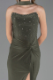 Robe de Soirée Longue Kaki ABU6657