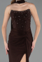Robe de Soirée Longue Brun ABU6657