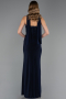 Robe de Soirée Longue Bleu Marine ABU6657