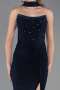 Robe de Soirée Longue Bleu Marine ABU6657
