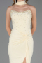 Robe de Soirée Longue Jaune ABU6657