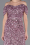 Robe De Invitation Grande Taille Midi Poudre ABK2534