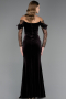 Robe de Soirée Longue Velours Brun ABU6668