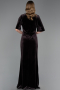 Robe de Soirée Grande Taille Longue Velours Longue Velours Brun ABU6669