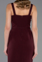 Tenue de Soirée Midi Rouge Bordeaux ABK2688
