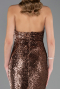 Robe de Soirée Longue Cuivre ABU6680