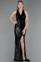 Robe de Soirée Longue Noir ABU6680