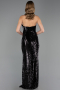 Robe de Soirée Longue Noir ABU6680