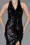 Robe de Soirée Longue Noir ABU6680