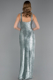 Robe de Soirée Longue Menthe ABU6662