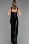 Robe de Soirée Longue Noir ABU6662