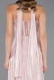 Robe de Soirée Longue Mousseline Poudre ABU6681