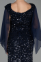 Robe De Soirée Grande Taille Longue Bleu Marine ABU6687