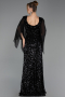 Robe De Soirée Grande Taille Longue Noir ABU6687
