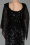 Robe De Soirée Grande Taille Longue Noir ABU6687