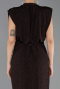 Robe de Soirée Grande Taille Longue Brun ABU6690