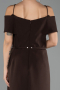 Robe De Invitation Grande Taille Midi Brun ABK2707
