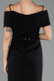 Robe De Invitation Grande Taille Midi Noir ABK2707