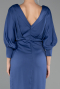Robe de Cérémonie Midi Satin Indigo ABK2708