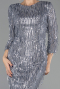 Robe de Soirée Courte Anthracite ABK1599