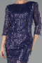 Robe De Soirée Courte Violet ABK1599