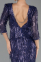 Robe De Soirée Courte Violet ABK1599