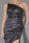 Robe de Soirée Longue Anthracite ABU4772