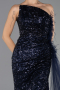 Robe de Soirée Longue Bleu Marine ABU4772