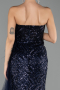 Robe de Soirée Longue Bleu Marine ABU4772