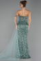 Robe de Soirée Longue Menthe ABU4772
