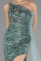 Robe de Soirée Longue Menthe ABU4772