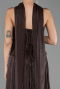 Robe de Soirée Longue Mousseline Brun ABU6707