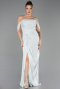 Robe de Soirée Longue Mousseline Menthe ABU6692