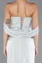 Robe de Soirée Longue Mousseline Menthe ABU6692