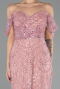 Robe De Soirée Midi Perlé Poudre ABK2705