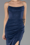Robe de Soirée Longue Bleu Marine ABU6695