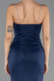 Robe de Soirée Longue Bleu Marine ABU6695