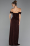 Robe de Soirée Longue Brun ABU6696