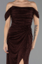 Robe de Soirée Longue Brun ABU6696