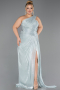 Robe Grande Taille Longue Mousseline Menthe ABU6713