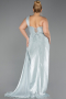 Robe Grande Taille Longue Mousseline Menthe ABU6713