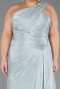 Robe Grande Taille Longue Mousseline Menthe ABU6713
